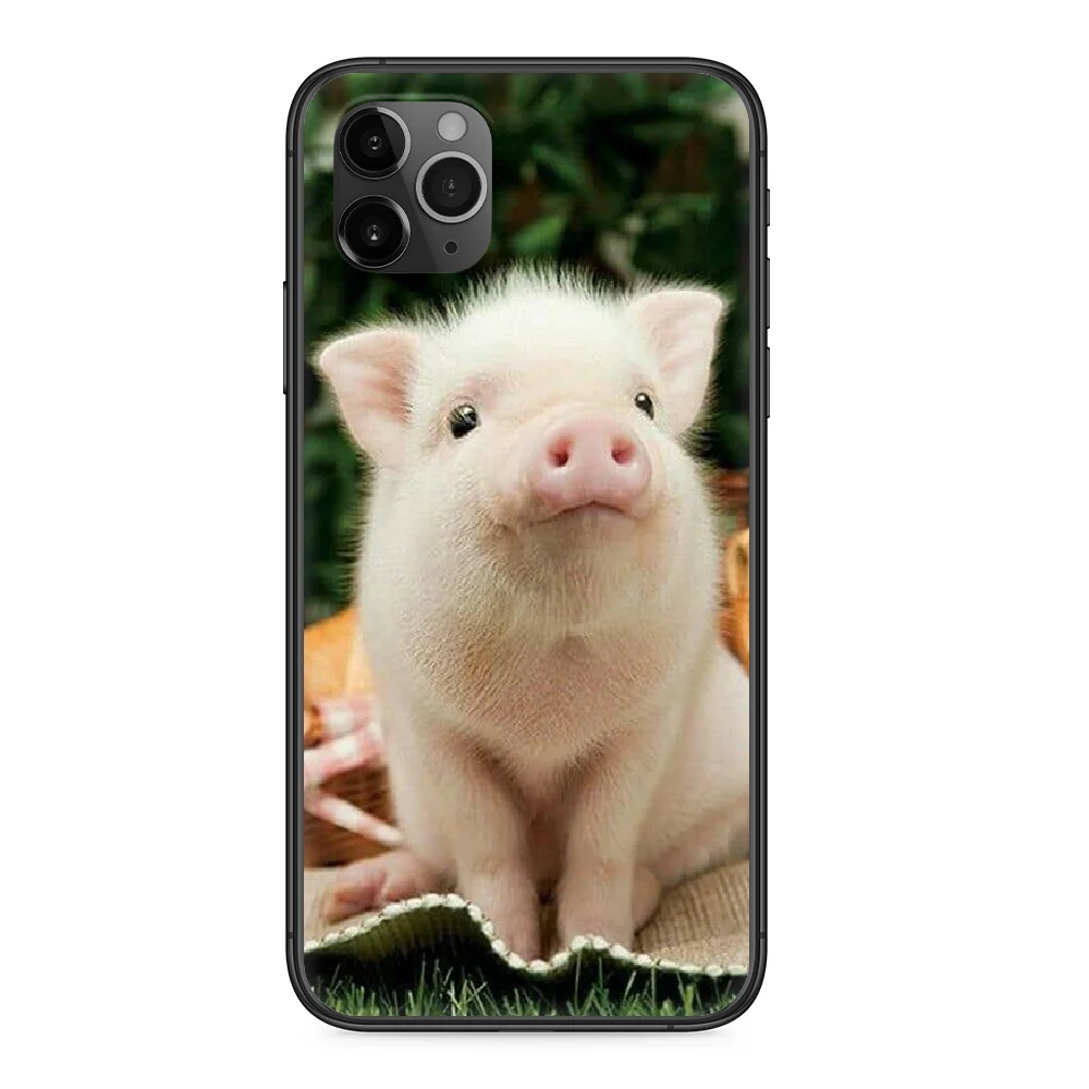 Чехол для телефона с изображением милого поросенка iphone 4 4s 5 5S SE 5C 6 6S 7 8 plus X XS XR 11 PRO