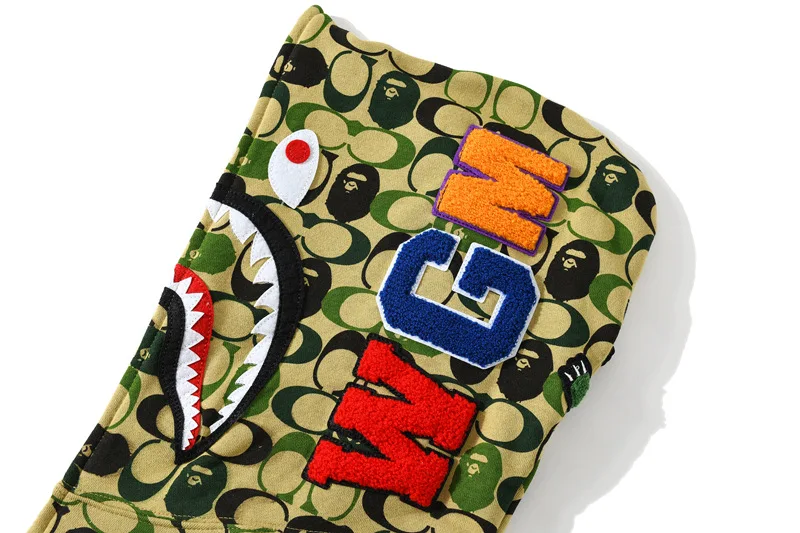 20ss new Japanese streetwear shark head camouflage hoodie men and women jacket bape hoodie
20ss new Japanese streetwear shark head camouflage hoodie men and women jacket bape hoodie