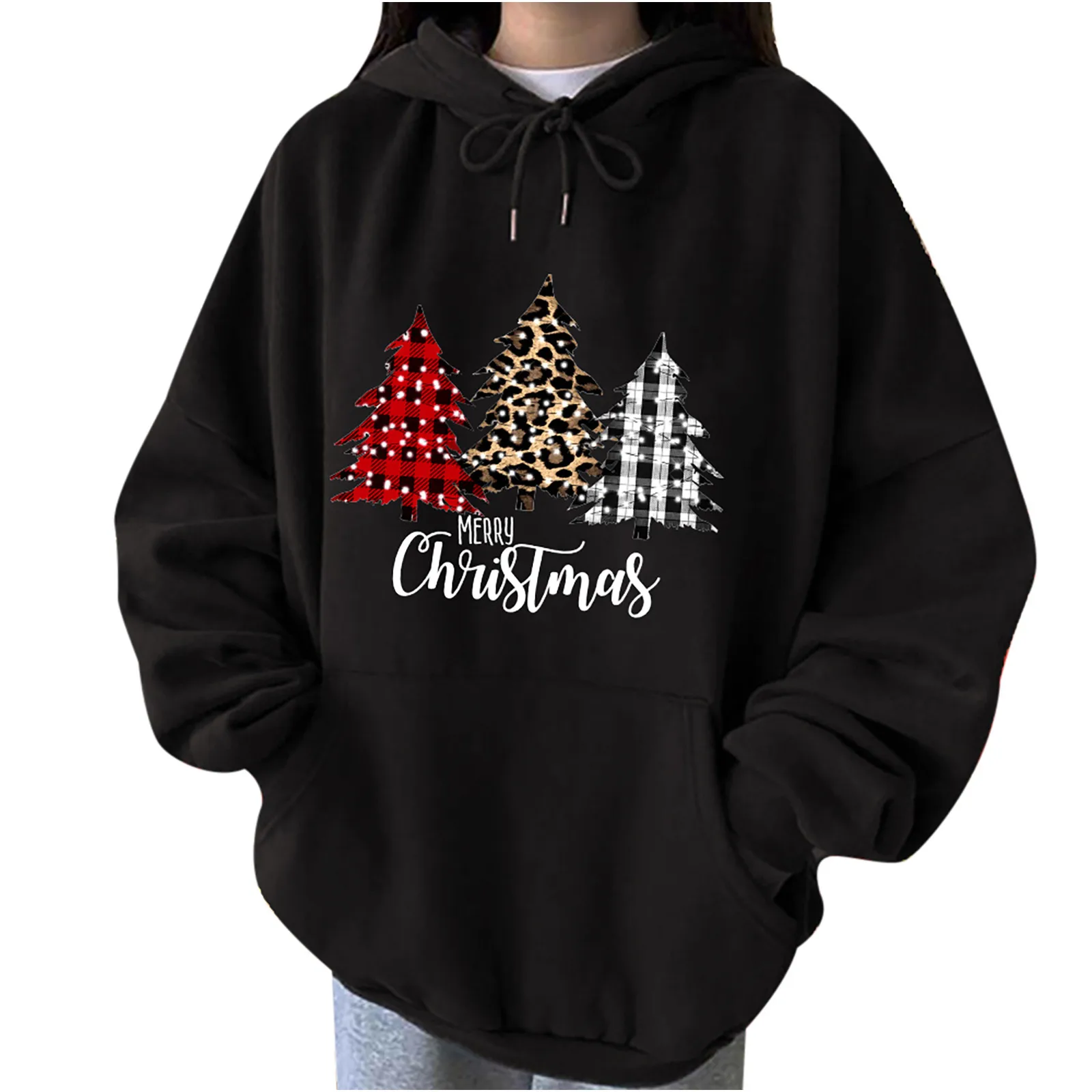 2021 Рождественские толстовки, модная Свободная Женская толстовка с длинным рукавом, Женская Повседневная Блузка с капюшоном и принтом, нова...
2021 Рождественские толстовки, модная Свободная Женская толстовка с длинным рукавом, Женская Повседневная Блузка с капюшоном и принтом, нова...