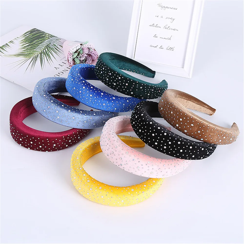 Fashion New Headband Hot Rhinestone Velvet Cloth Headband Diamond Gold Velvet Rhinestone Sponge Hair Hoop Hair Accessories
Fashion New Headband Hot Rhinestone Velvet Cloth Headband Diamond Gold Velvet Rhinestone Sponge Hair Hoop Hair Accessories