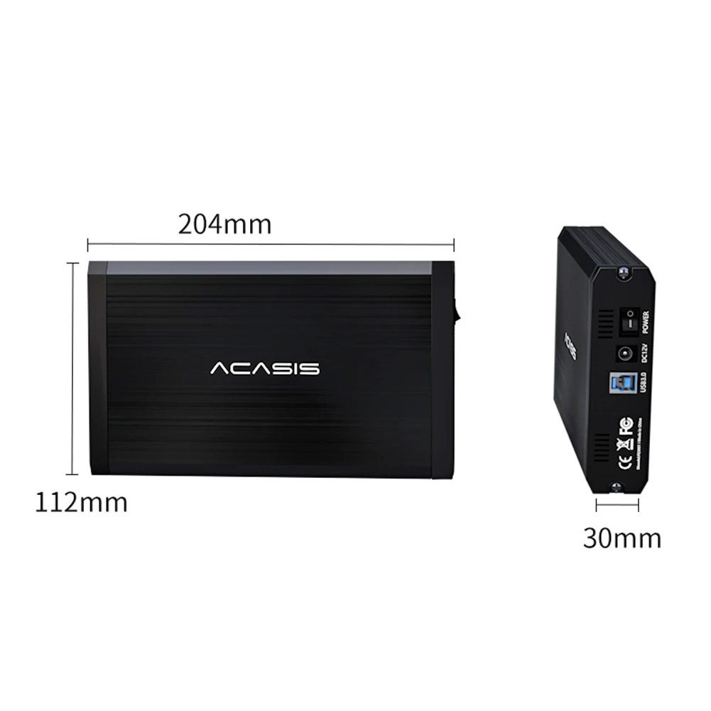 ACASIS Aluminum Alloy 2.5/3.5 inch HDD Case Dock USB 3.0 to SATA External Hard Dive Enclosure Support 4TB HDD SSD Hard Disk Box
ACASIS Aluminum Alloy 2.5/3.5 inch HDD Case Dock USB 3.0 to SATA External Hard Dive Enclosure Support 4TB HDD SSD Hard Disk Box