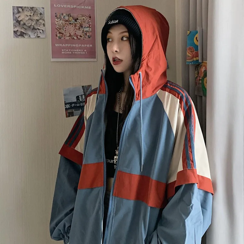 Double-Side Women Hoodies With Zipper Spring Autumn Coat Women 2023 New Casual Long Jacket Sweatshirt Vintage Outwear Plus Size 
Double-Side Women Hoodies With Zipper Spring Autumn Coat Women 2023 New Casual Long Jacket Sweatshirt Vintage Outwear Plus Size