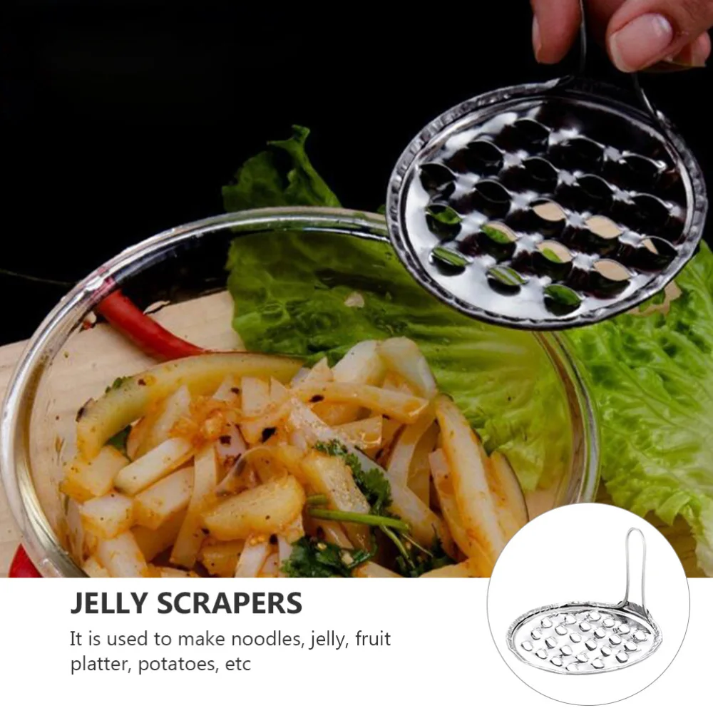 5 Pcs Portable Bean Jelly Scrapers Stainless Steel Cucumber Scrapers (Silver)
5 Pcs Portable Bean Jelly Scrapers Stainless Steel Cucumber Scrapers (Silver)