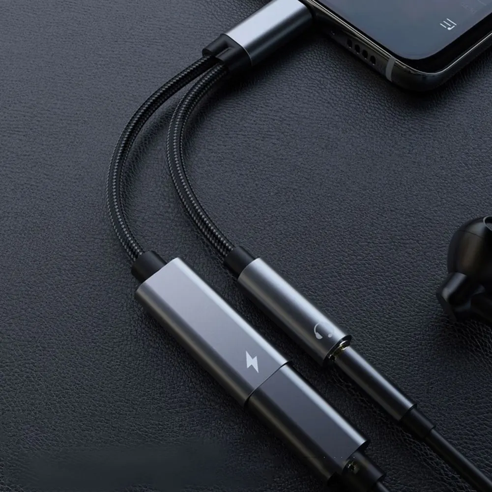 PD60W 2-In-1 USB-C Type C To 3.5mm Charging Cable Splitter Headphone Jack Female To TypeC Male High Quality Adapters AUX Adapter
PD60W 2-In-1 USB-C Type C To 3.5mm Charging Cable Splitter Headphone Jack Female To TypeC Male High Quality Adapters AUX Adapter