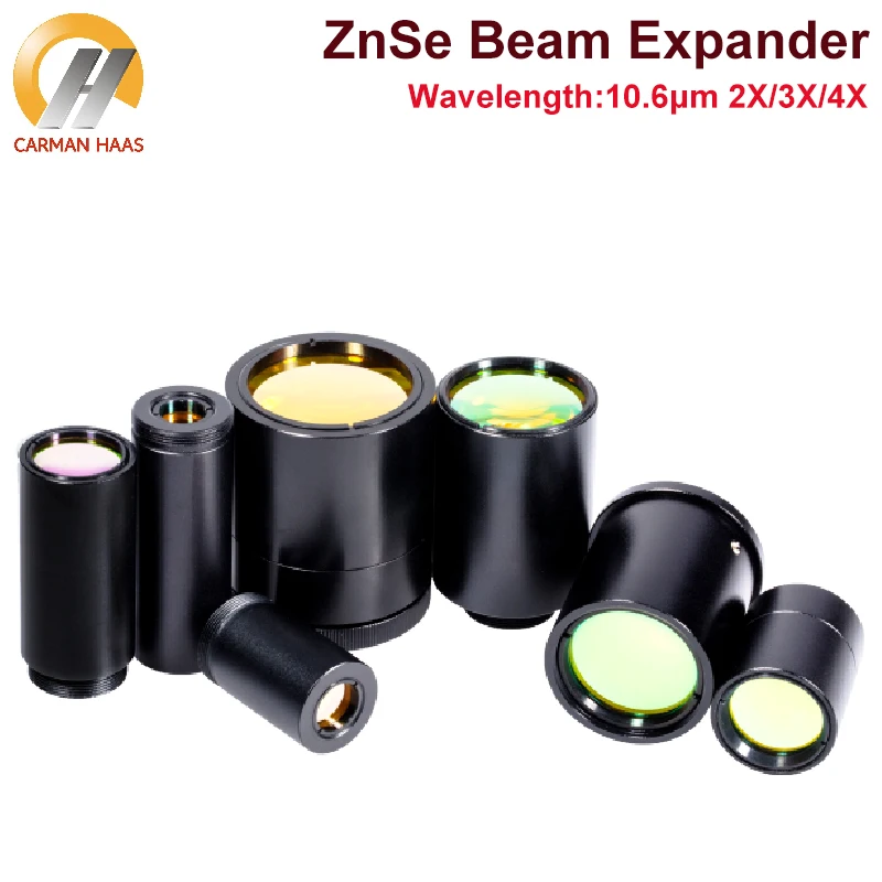 

Carmanhaas CO2 Fixed Beam Expander 2X 3X 4X ZnSe Beam Expander M22*0.75 for Laser Engraving Cutting Machine