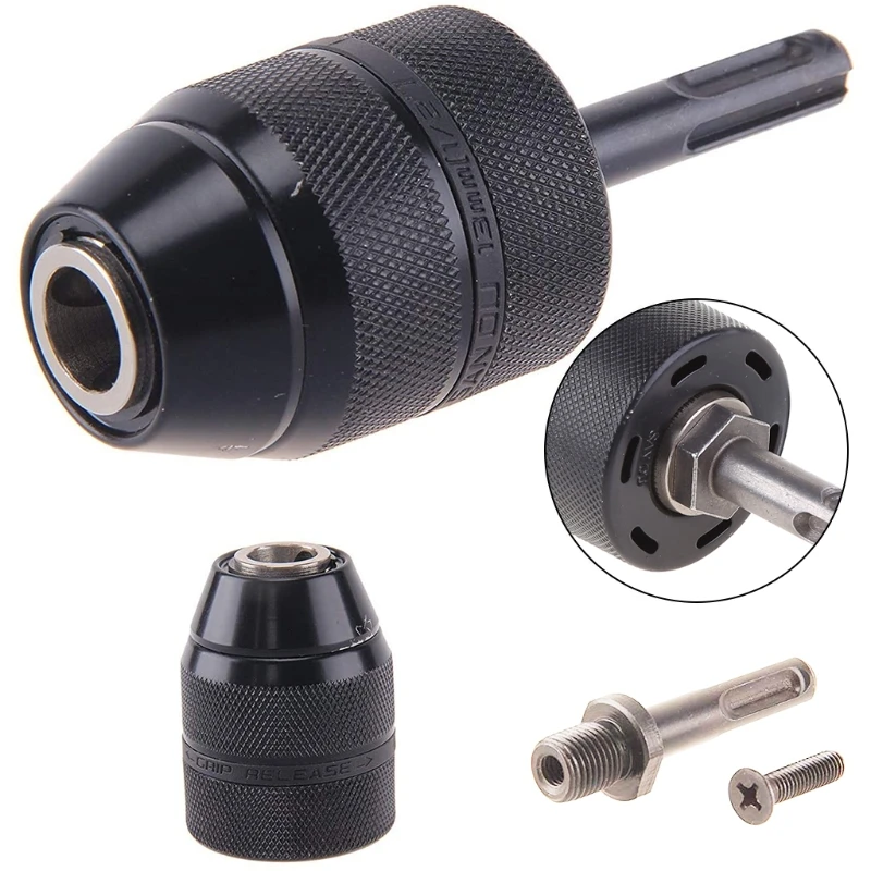 Drill Chuck Adapter, 2-13mm 1/2-20UNF Mount Heavy Duty Professional Converter Tool with SDS Plus Shank Adaptor
Drill Chuck Adapter, 2-13mm 1/2-20UNF Mount Heavy Duty Professional Converter Tool with SDS Plus Shank Adaptor