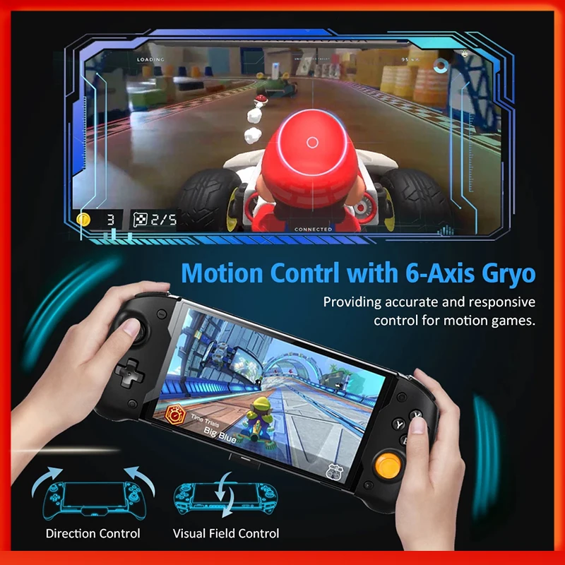 Double Motor Vibration Built-in 6-Axis Gyro Joy-pad for Switch OLED Gamepad Controller Handheld Grip For Nintend Switch TNS-1125
Double Motor Vibration Built-in 6-Axis Gyro Joy-pad for Switch OLED Gamepad Controller Handheld Grip For Nintend Switch TNS-1125
