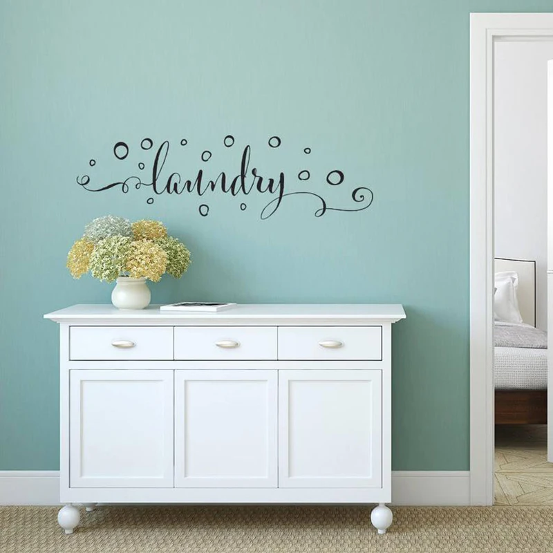Laundry Room Wall Decal Vinyl Laundry Room Decor Wall Sticker Laundry Sign With Bubbles Decals for Home Wash Room Sign X231
Laundry Room Wall Decal Vinyl Laundry Room Decor Wall Sticker Laundry Sign With Bubbles Decals for Home Wash Room Sign X231