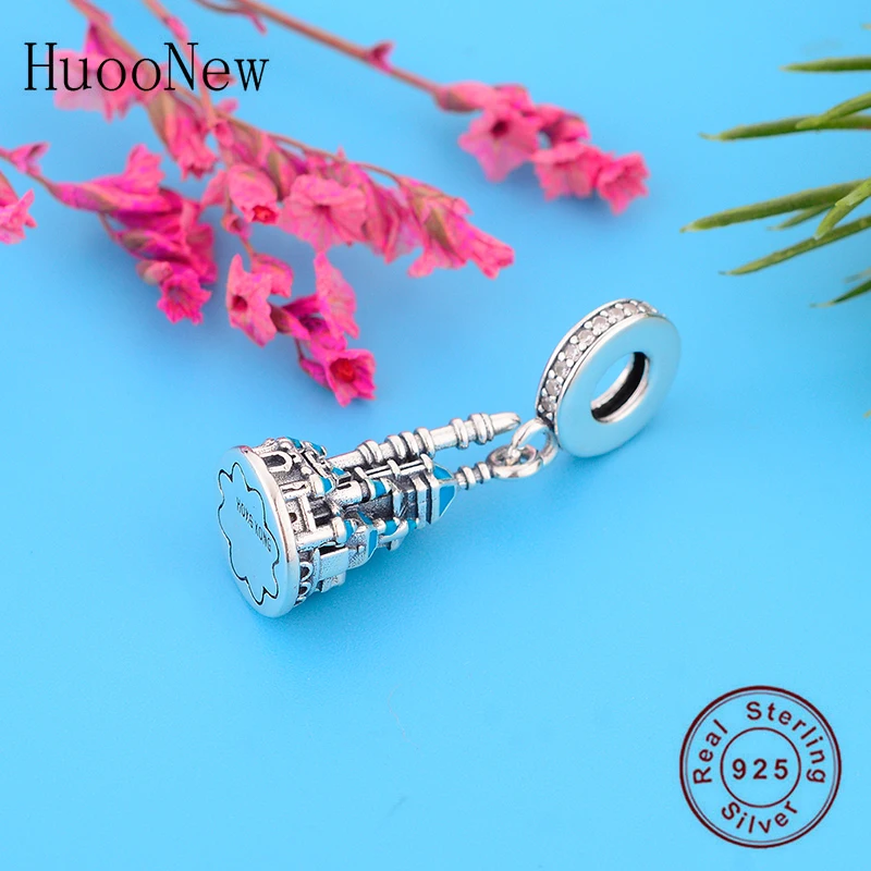 100% 925 Silver HongKong Castle Dangle Beads With Blue Enamel Fit Original Brand Charm Bracelet For Making Women Berloque 2020
100% 925 Silver HongKong Castle Dangle Beads With Blue Enamel Fit Original Brand Charm Bracelet For Making Women Berloque 2020
