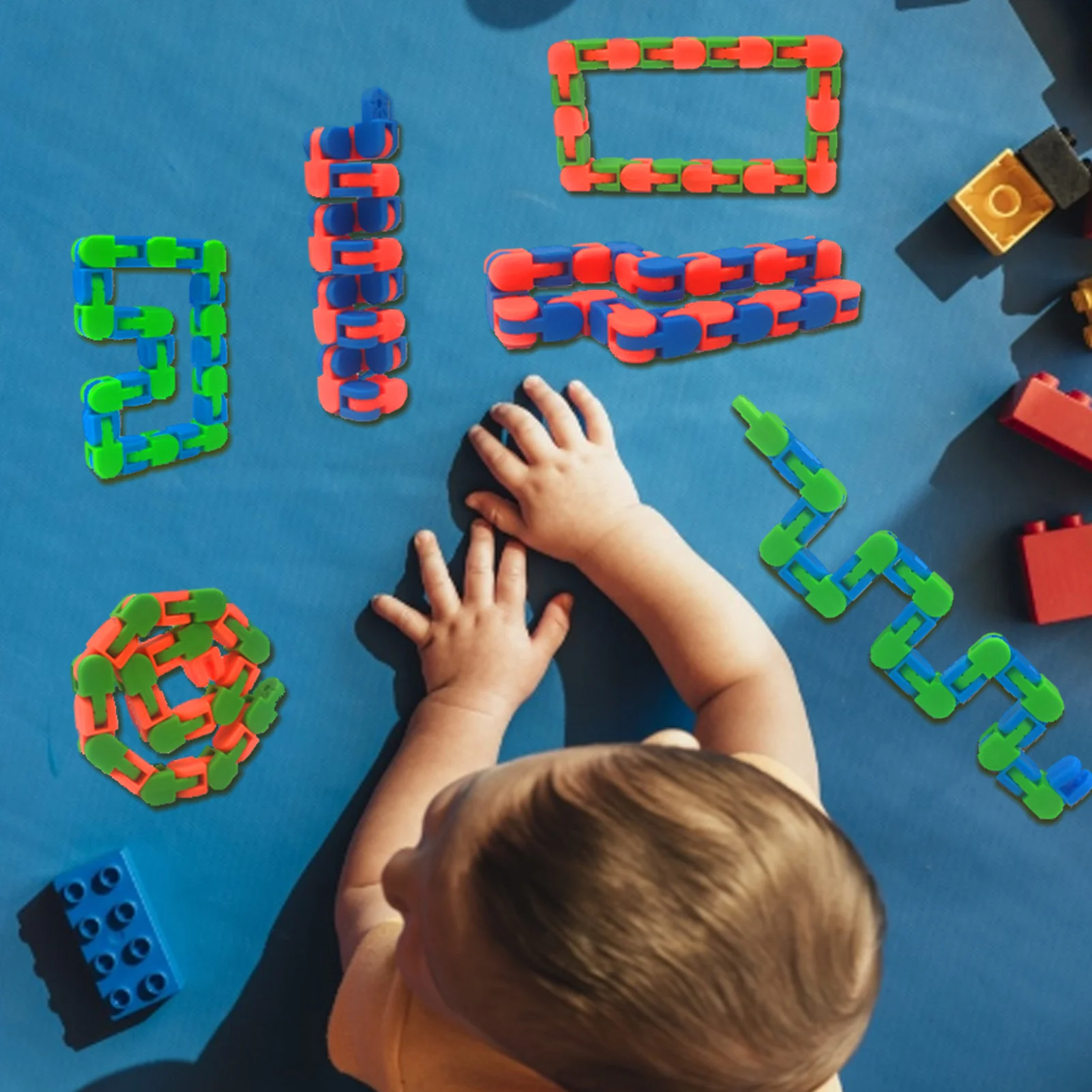 Fidget Toys Colorful Puzzle Sensory Stress Relief Rotate And Shape Decompression Wacky Tracks Chain Squeeze Toys
Fidget Toys Colorful Puzzle Sensory Stress Relief Rotate And Shape Decompression Wacky Tracks Chain Squeeze Toys