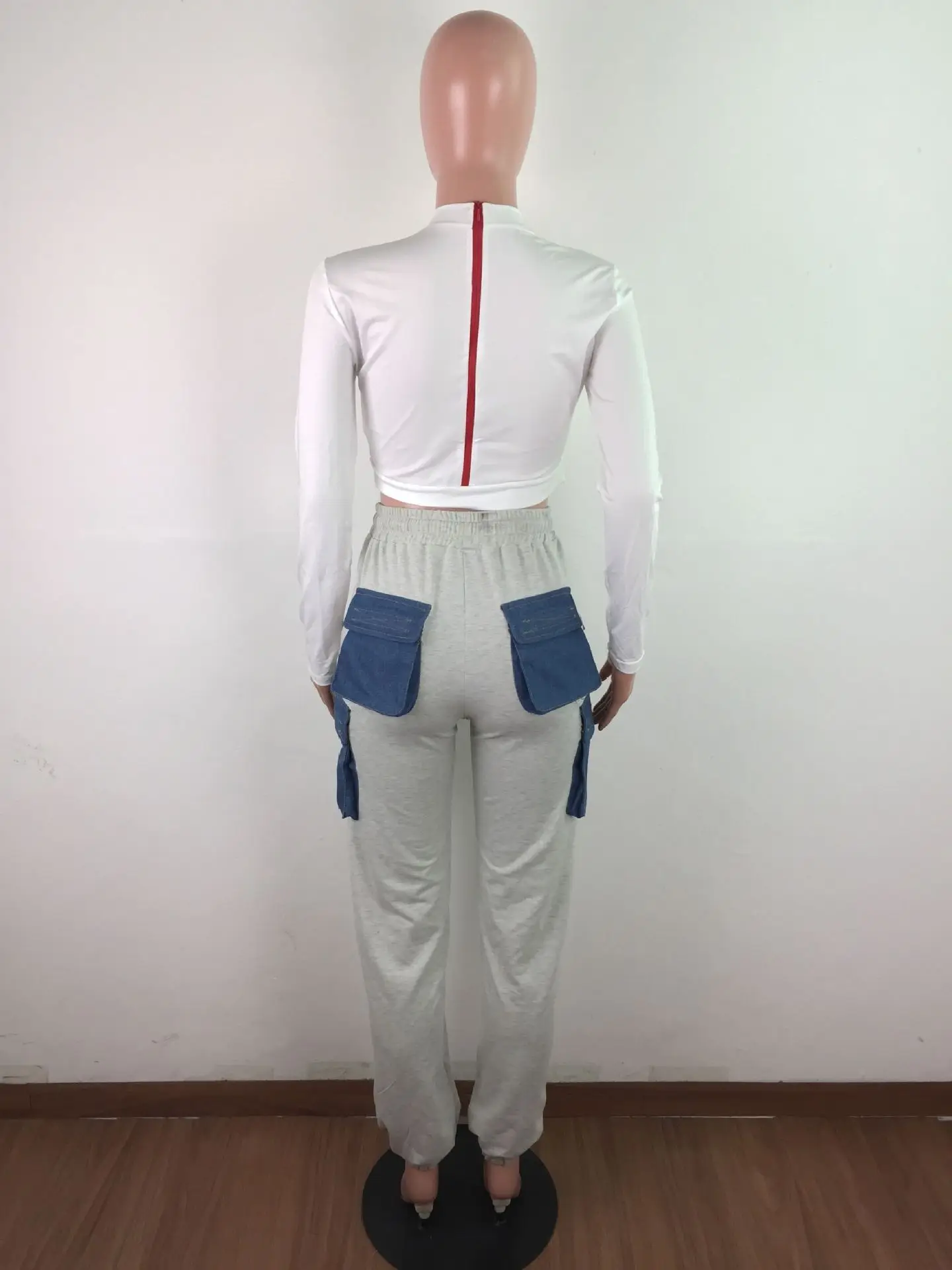 HAOOHU Casual Fashion Sweatpants Fall Winter Clothing for Women Lace Up High Waisted Trousers Pocket Patchwork Pants Streetwear
HAOOHU Casual Fashion Sweatpants Fall Winter Clothing for Women Lace Up High Waisted Trousers Pocket Patchwork Pants Streetwear