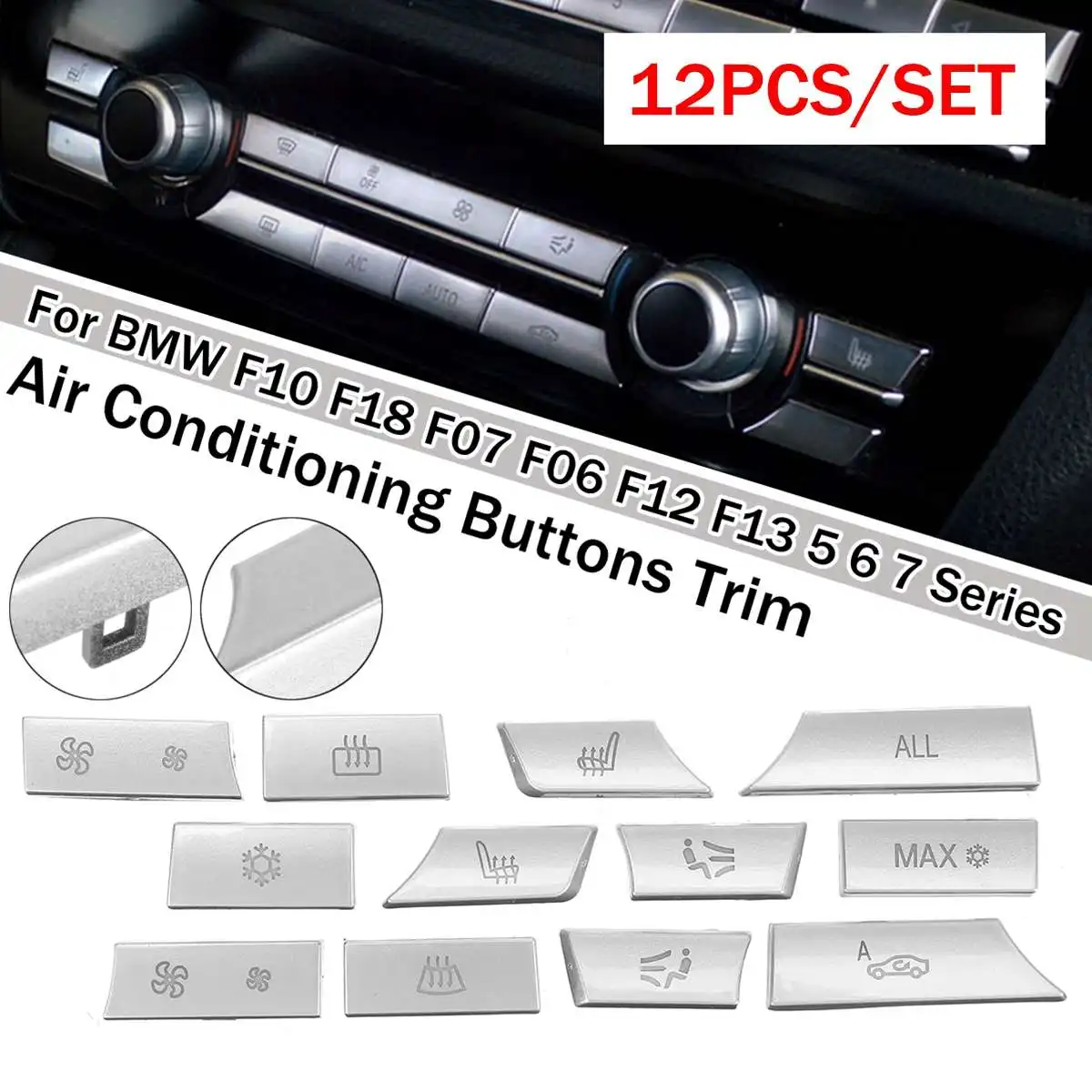 12 шт., кнопки для автомобильного кондиционера, для BMW F10 F18 F07 F06 F12 F13 5 6 7 Series 61319313923,931392
12 шт., кнопки для автомобильного кондиционера, для BMW F10 F18 F07 F06 F12 F13 5 6 7 Series 61319313923,931392