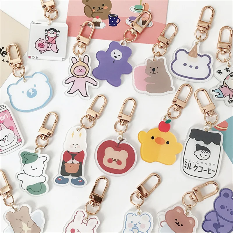 Cute Cartoon Anime Bear Keychain Fashion Men And Women Bag Pendant Car Key Ring Friends Children Gifts Jewelry Accessories
Cute Cartoon Anime Bear Keychain Fashion Men And Women Bag Pendant Car Key Ring Friends Children Gifts Jewelry Accessories