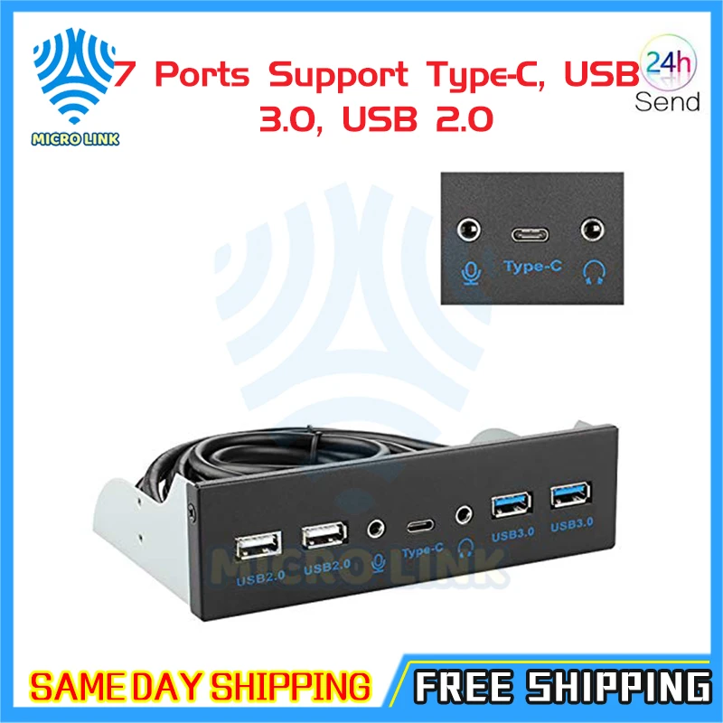 USB 3,1-концентратор на передней панели, оптический привод 5,25 дюйма, панель расширения компьютера с ключом A,7 портов, поддержка Type-C, USB 3,0, USB
USB 3,1-концентратор на передней панели, оптический привод 5,25 дюйма, панель расширения компьютера с ключом A,7 портов, поддержка Type-C, USB 3,0, USB
