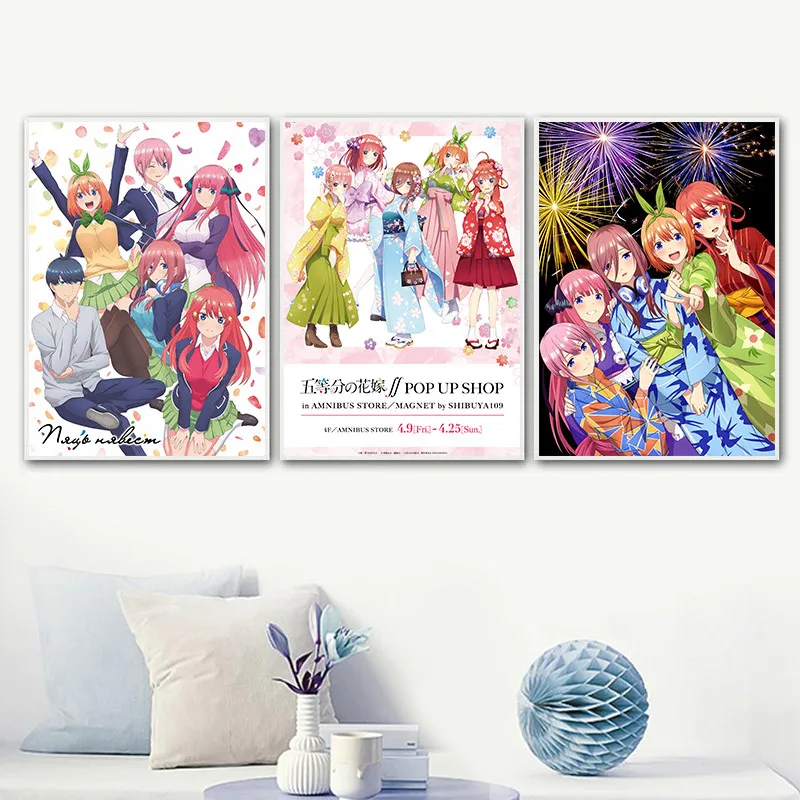 Japanese Cartoon Anime The Quintessential Quintuplets White Coated Paper Poster Living Room Home Decoration Home Wall Decor
Japanese Cartoon Anime The Quintessential Quintuplets White Coated Paper Poster Living Room Home Decoration Home Wall Decor