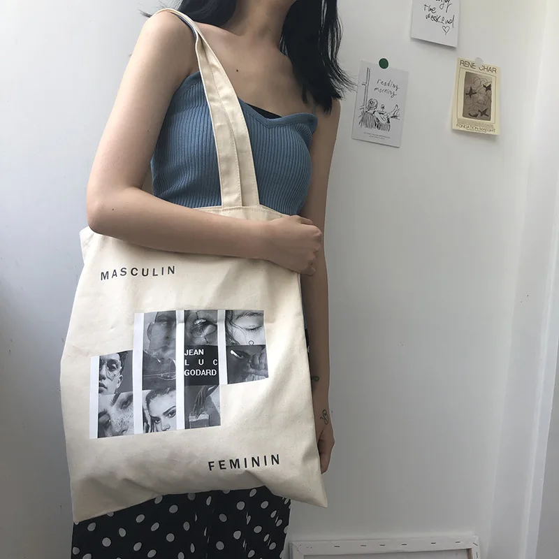 Simple Women Bags Photo Printed Girl's Large Capacity Handbag Women's Canvas Tote Bag with Cottonseed Retro Students' Schoolbag
Simple Women Bags Photo Printed Girl's Large Capacity Handbag Women's Canvas Tote Bag with Cottonseed Retro Students' Schoolbag