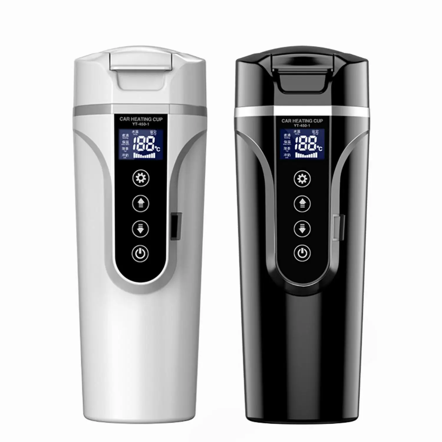 Portable Heating Cup With Lid Stainless Steel Cup Warmer Car Water Kettle Mug Lcd Display Temperature 12/24v Coffee Travel Cup
Portable Heating Cup With Lid Stainless Steel Cup Warmer Car Water Kettle Mug Lcd Display Temperature 12/24v Coffee Travel Cup