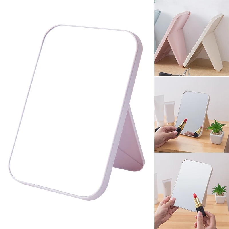 Single-sided Makeup Mirror Rectangular Vanity Mirror With Folding Stand Table Desk Mirror With Stand Girl Lady
Single-sided Makeup Mirror Rectangular Vanity Mirror With Folding Stand Table Desk Mirror With Stand Girl Lady