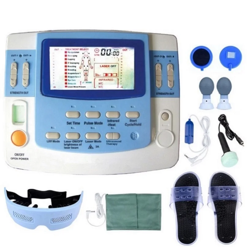 

Combination Ultrasound Tens Acupuncture Laser Physiotherapy Machine EA-VF29 Ultrasonic Medical Equipment Free Shipping