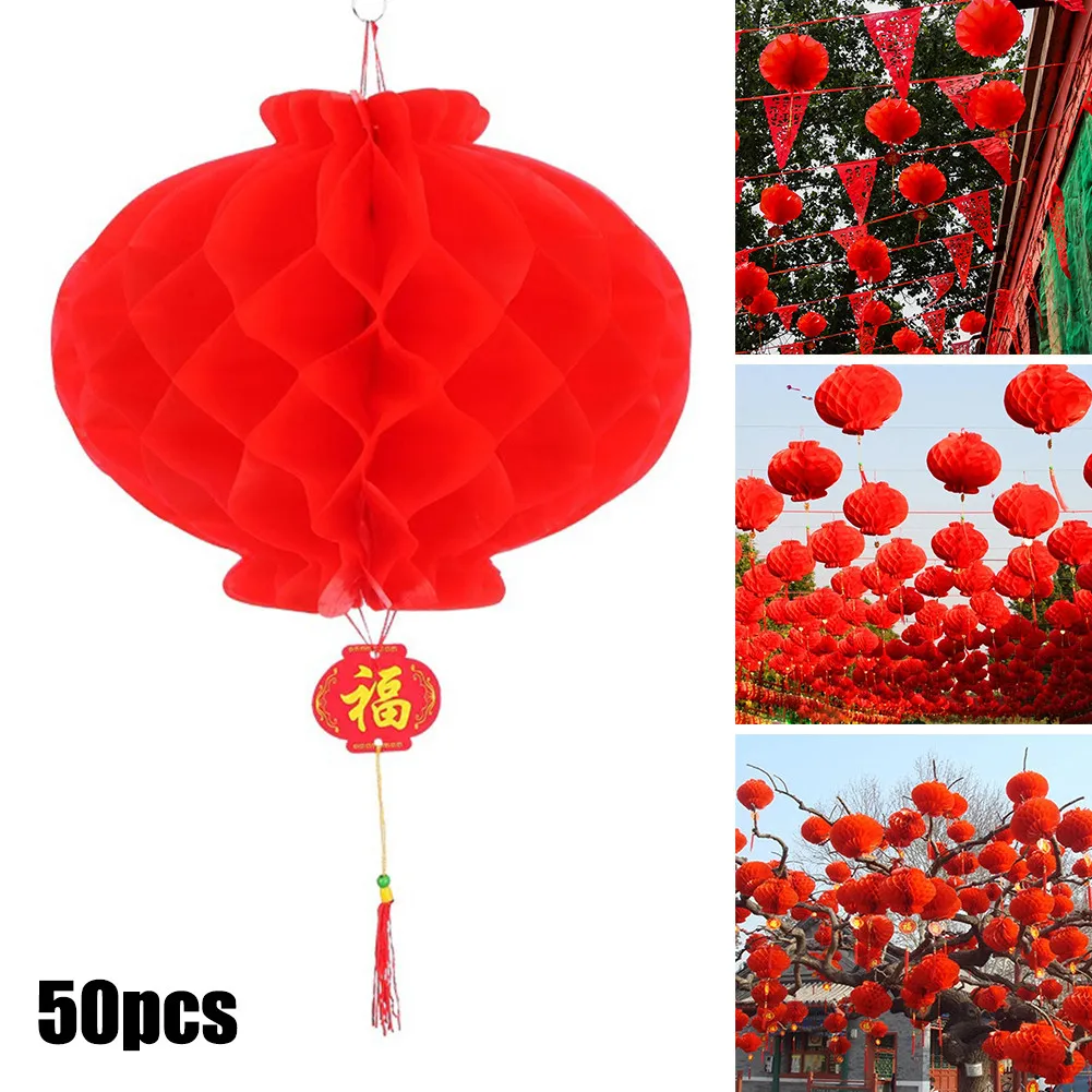 50pcs Traditional Chinese Red Paper Lantern For 2022 Chinese New Year Decoration Hang Waterproof Festival Lanterns Home Decor
50pcs Traditional Chinese Red Paper Lantern For 2022 Chinese New Year Decoration Hang Waterproof Festival Lanterns Home Decor