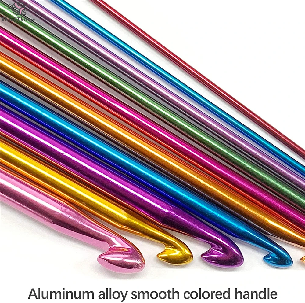 ThinkThings Tunisian Afghan Crochet Hook Set 12 Pcs Carbonized Bamboo Needle Hook & 11 Pcs Assorted Color Aluminum Crochet Hooks 
ThinkThings Tunisian Afghan Crochet Hook Set 12 Pcs Carbonized Bamboo Needle Hook & 11 Pcs Assorted Color Aluminum Crochet Hooks