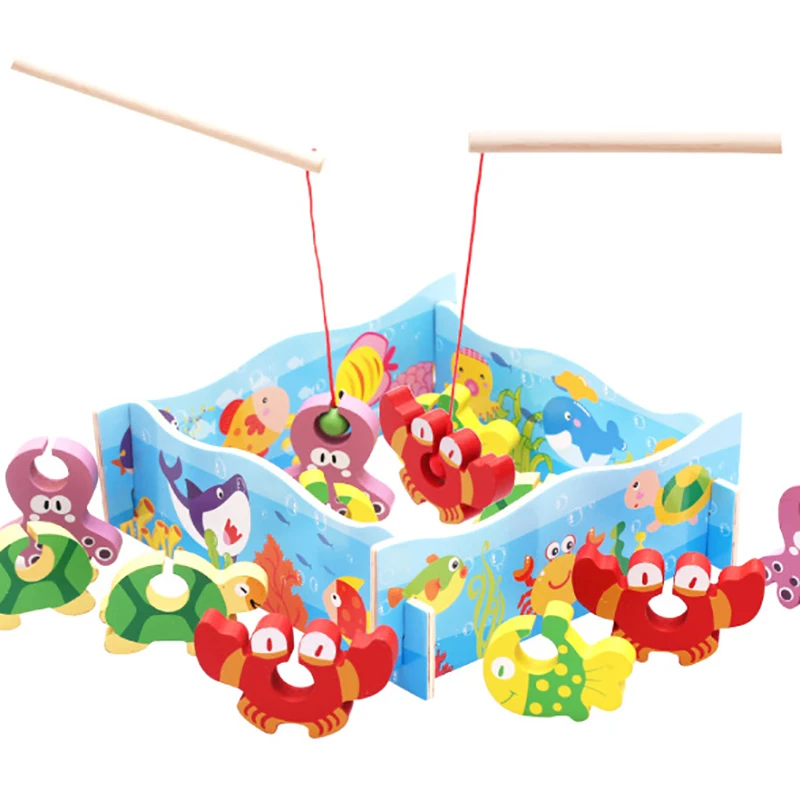 Children 3D Fishing Games Educational Toys Rod Set Fine Motor Training Wooden Board Games Montessori Early Learning Toy For Kids
Children 3D Fishing Games Educational Toys Rod Set Fine Motor Training Wooden Board Games Montessori Early Learning Toy For Kids
