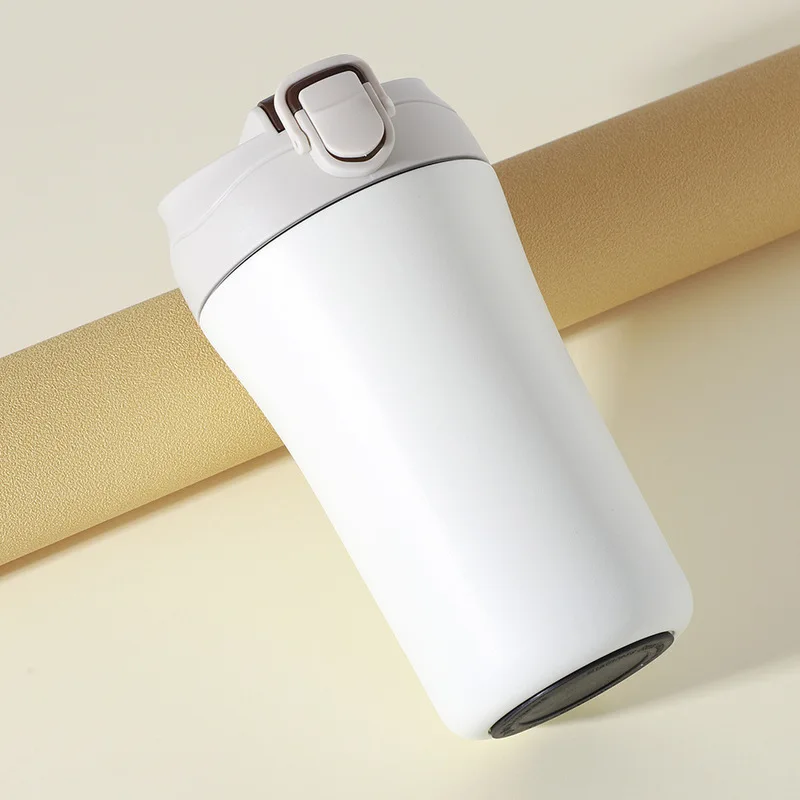 New European Style Stainless Steel Coffee Mug With Straw Flip And Bounce Dual-Purpose Cup Frosted Creative Gift Insulation Cup
New European Style Stainless Steel Coffee Mug With Straw Flip And Bounce Dual-Purpose Cup Frosted Creative Gift Insulation Cup