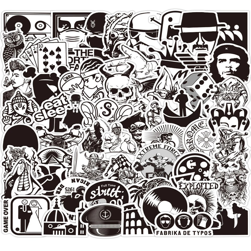 10/30/60PCS Gothic Black and White Stickers Laptop Water Bottle Skateboard Bike Waterproof Graffiti Decal Sticker Packs Kid Toy
10/30/60PCS Gothic Black and White Stickers Laptop Water Bottle Skateboard Bike Waterproof Graffiti Decal Sticker Packs Kid Toy