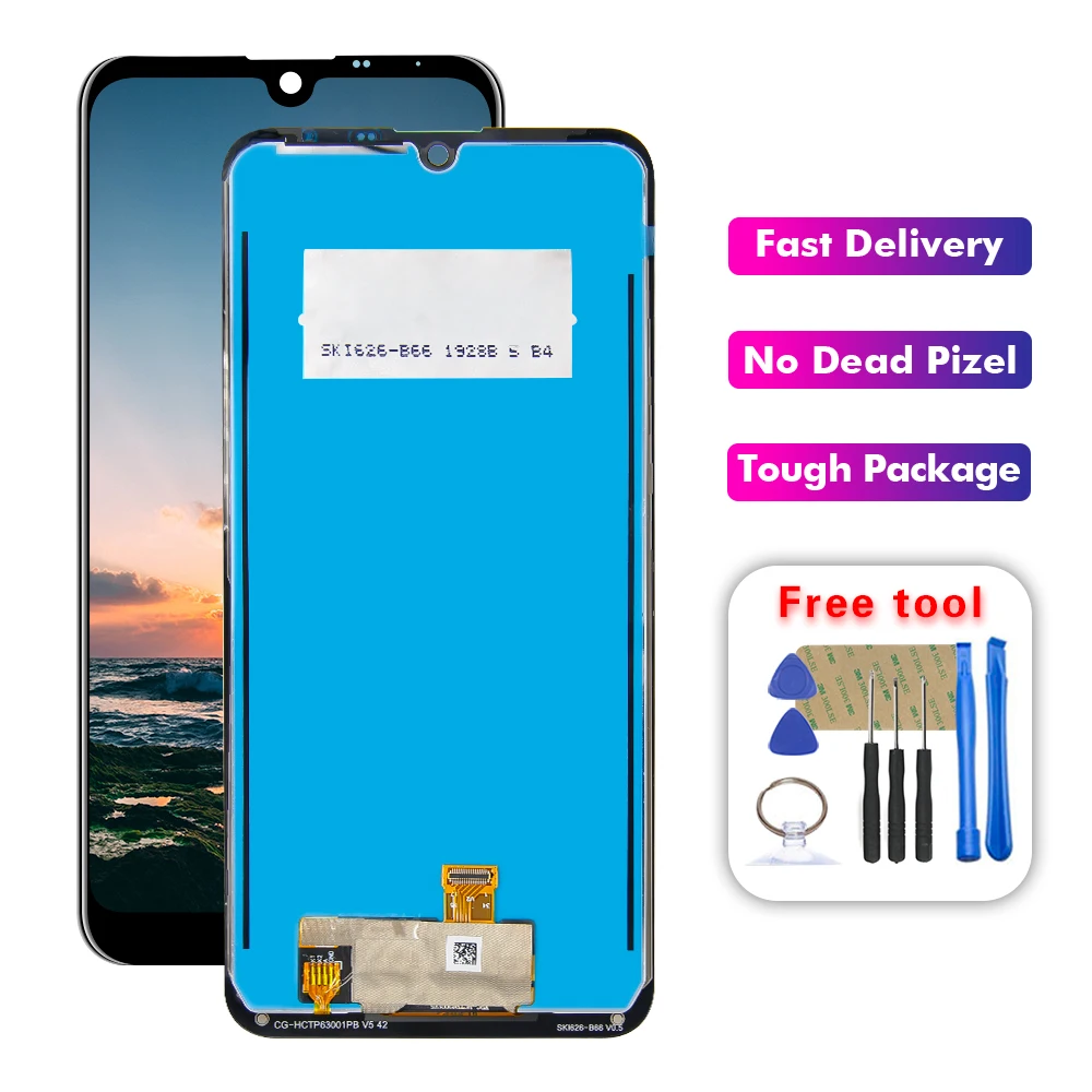 ЖК дисплей с сенсорным дигитайзером в сборе для LG K12 Max k50 LMX520BMW LMX520EMW бесплатные