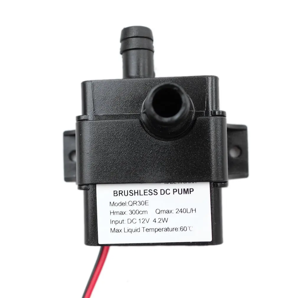 High Performance QR30E DC 12V 4.2W 240L/H Flow Rate CPU Cooling Car Brushless Water Pump Waterproof Brushless Pump
High Performance QR30E DC 12V 4.2W 240L/H Flow Rate CPU Cooling Car Brushless Water Pump Waterproof Brushless Pump
