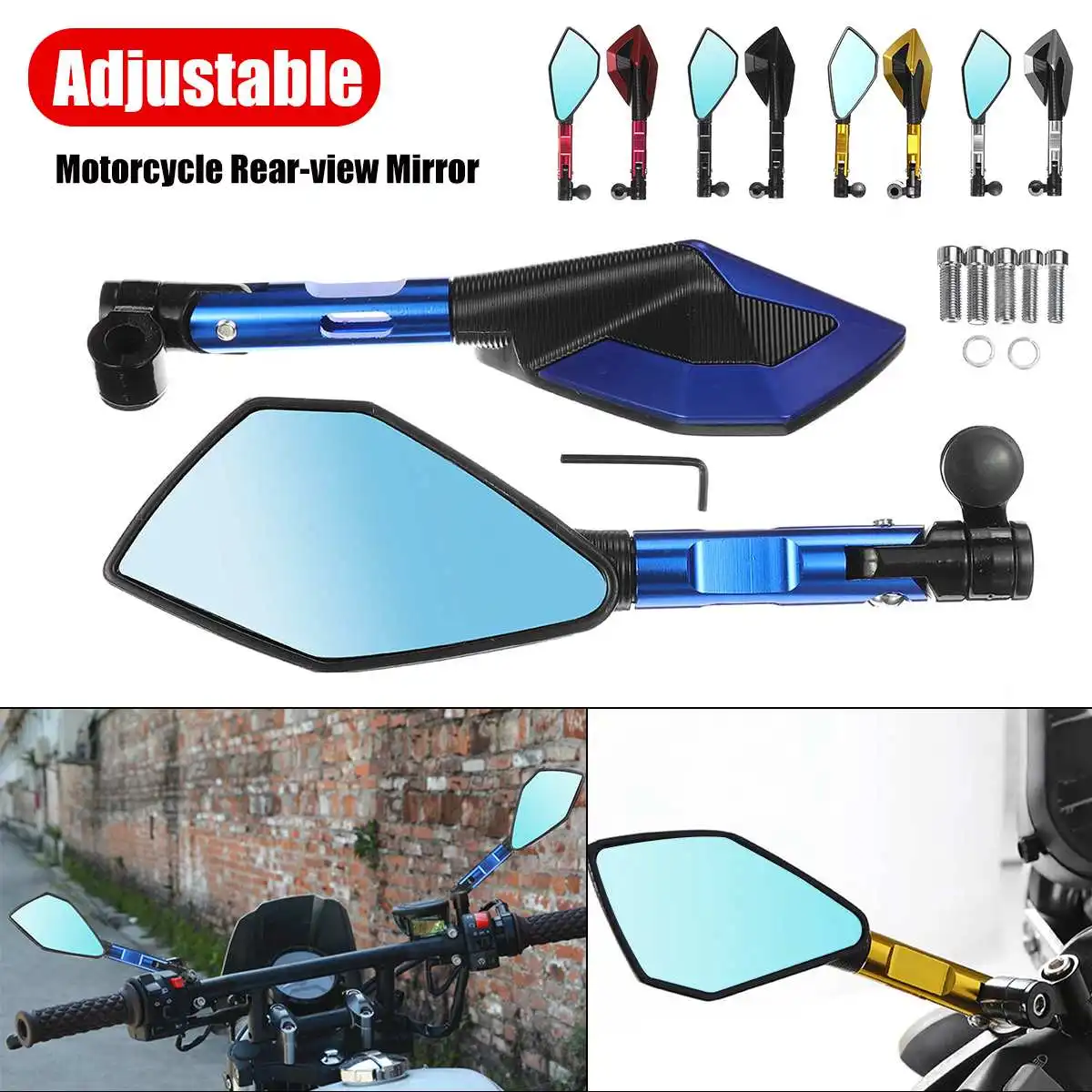 Motorcycle CNC Aluminum Rear View Rearview Mirrors Side Mirror For Suzuki For Honda For YAMAHA MT07 MT09 For Kawasaki Z900 Z800
Motorcycle CNC Aluminum Rear View Rearview Mirrors Side Mirror For Suzuki For Honda For YAMAHA MT07 MT09 For Kawasaki Z900 Z800