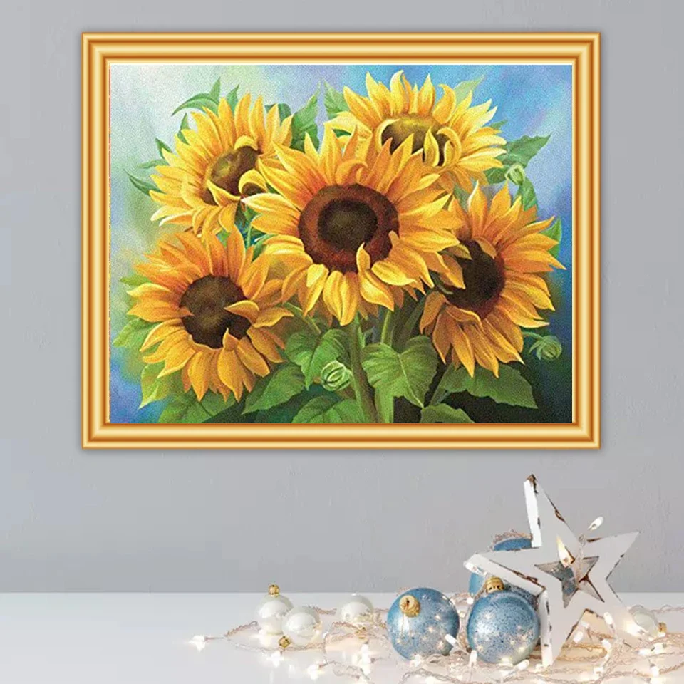 50X40cm Full Round DIY Diamond Painting Sunflower Flowers Picture Mosaic Cross Stitch Diamond Embroidery Crafts Home Decor Gifts
50X40cm Full Round DIY Diamond Painting Sunflower Flowers Picture Mosaic Cross Stitch Diamond Embroidery Crafts Home Decor Gifts