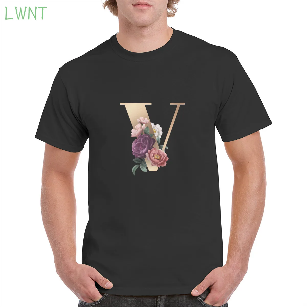 100% cotton Brown letter V flower pattern print t shirt 26-letter graphic tshirt gothic punk oversized tops women/men's T-Shirts
100% cotton Brown letter V flower pattern print t shirt 26-letter graphic tshirt gothic punk oversized tops women/men's T-Shirts