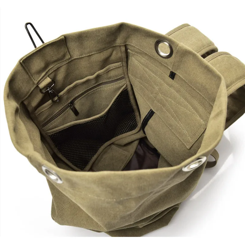Outdoor Mens Canvas Travel Backpack Rucksack Hiking Travel Satchel Military Bags
Outdoor Mens Canvas Travel Backpack Rucksack Hiking Travel Satchel Military Bags