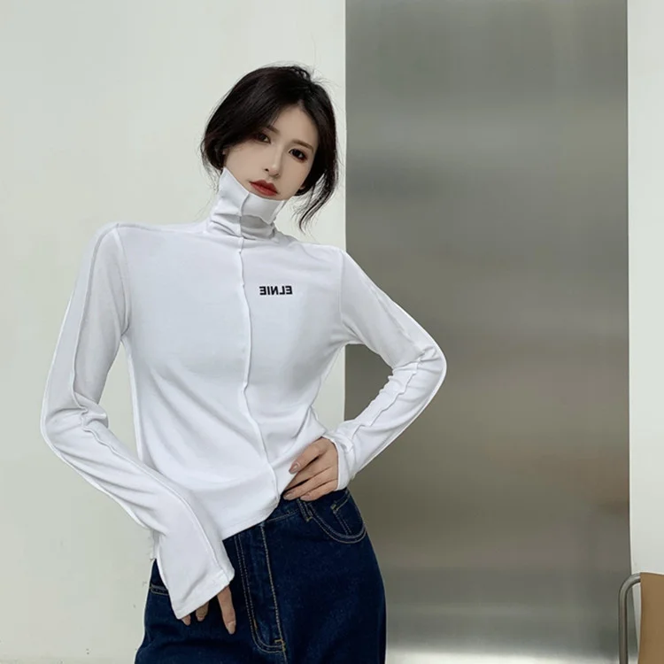 2021 Autumn and Winter New Letter Printing Loose Short Super High Collar Ground Wool Thickened Long Sleeve Bottomed Shirt Top
2021 Autumn and Winter New Letter Printing Loose Short Super High Collar Ground Wool Thickened Long Sleeve Bottomed Shirt Top