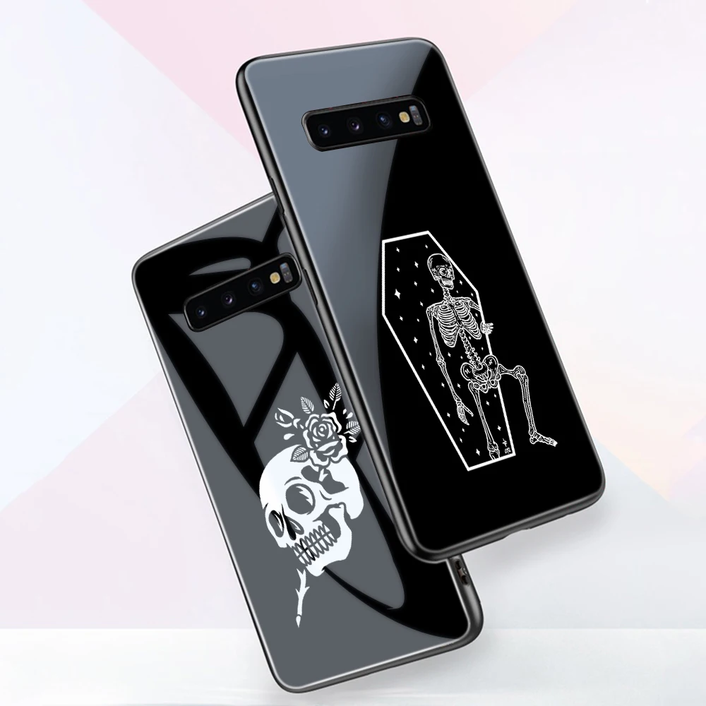 Skull Case For Samsung Galaxy S21 S10 S9 S8 S10e S20 Ultra A51 A71 A50 A21S A01 A20E A70 Note 20 10 9 8 Plus Tempered Glass Back
Skull Case For Samsung Galaxy S21 S10 S9 S8 S10e S20 Ultra A51 A71 A50 A21S A01 A20E A70 Note 20 10 9 8 Plus Tempered Glass Back