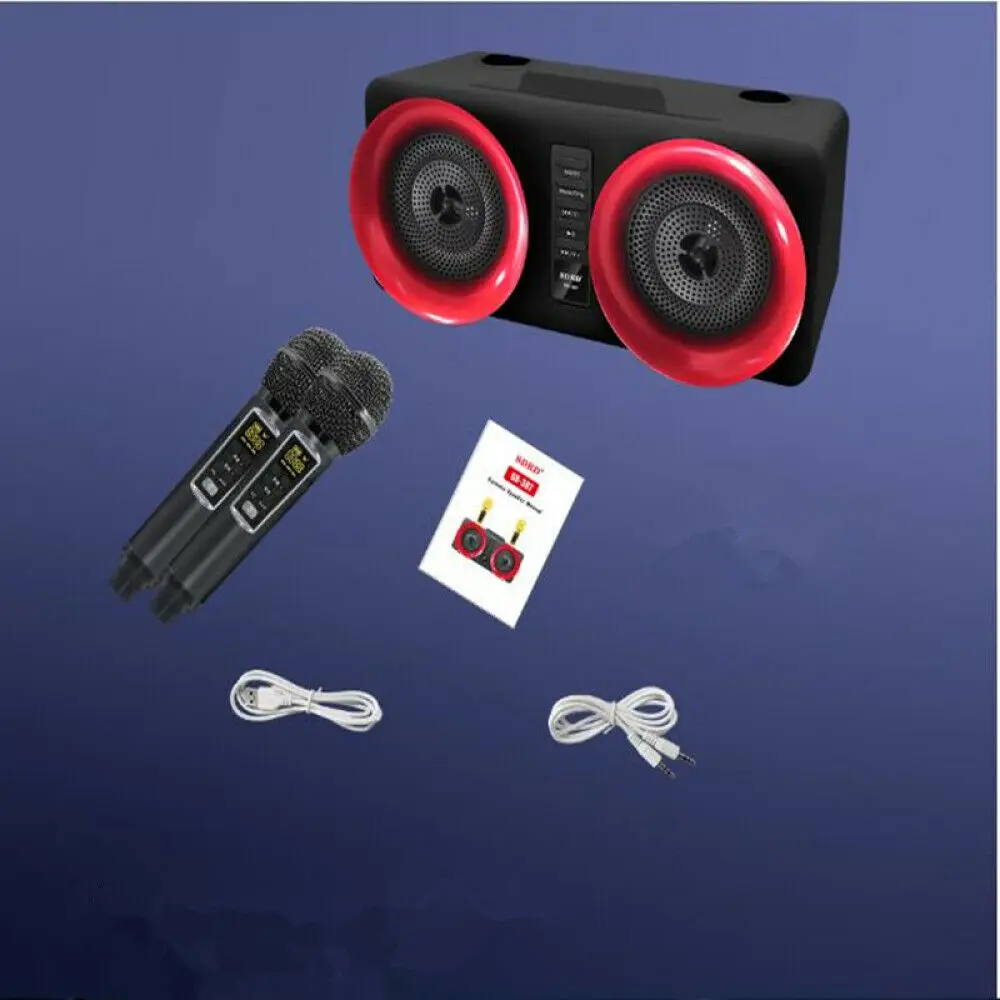 SD307 home double karaoke entertainment mobile phone wireless portable dual speaker column bluetooth speaker wireless microphone
SD307 home double karaoke entertainment mobile phone wireless portable dual speaker column bluetooth speaker wireless microphone