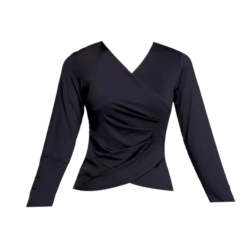 Sexy Women Dance Shirt Tops Ballroom Modern Salsa Tango Samba Latin Training Shirts V-neck Female Adult Dancewear Tops Black/Red
Sexy Women Dance Shirt Tops Ballroom Modern Salsa Tango Samba Latin Training Shirts V-neck Female Adult Dancewear Tops Black/Red