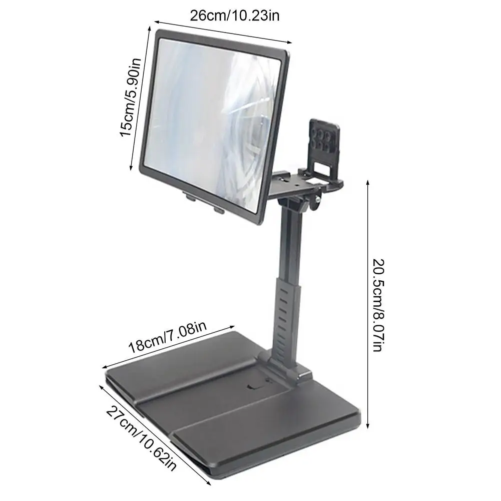 3D Desktop Phone Holder Stand Universal Mobile Phone Screen Magnifier 3D Enlarger Magnifying Video Amplifier Projector Bracket
3D Desktop Phone Holder Stand Universal Mobile Phone Screen Magnifier 3D Enlarger Magnifying Video Amplifier Projector Bracket