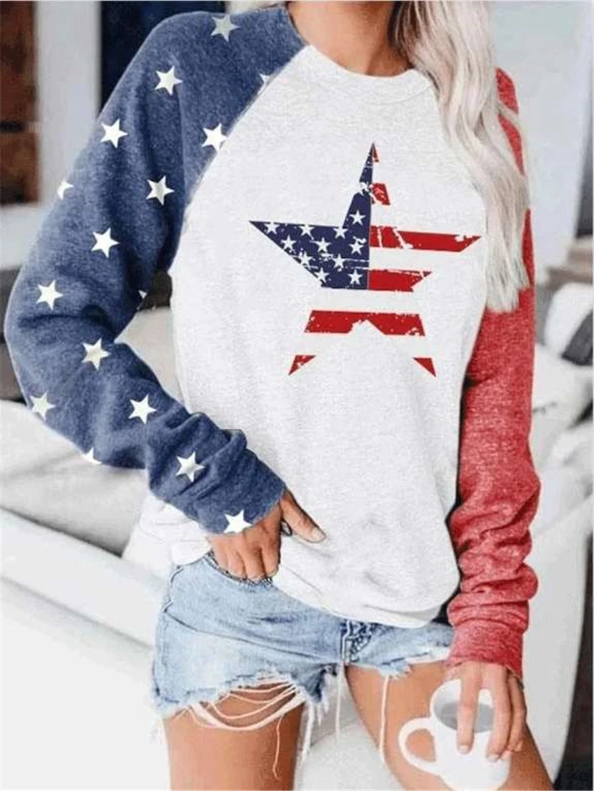 Women Autumn Stars Print Top 2020 Raglan Sleeve T-shirt Baseball Tops Tee Shirts Women Long Sleeve Harajuku ropa mujer camisetas
Women Autumn Stars Print Top 2020 Raglan Sleeve T-shirt Baseball Tops Tee Shirts Women Long Sleeve Harajuku ropa mujer camisetas