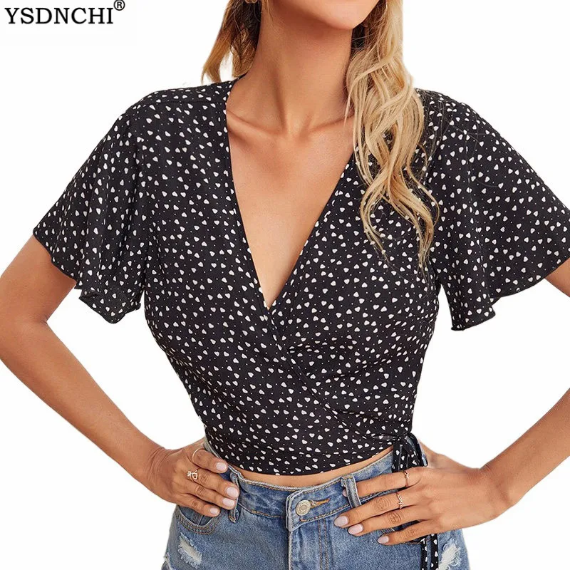 YSDNCHI Women Tops Sexy Blouses Fashion Dot Print Flower Casual Short Sleeve Office Lady Work Shirts Female Slim Blusa
YSDNCHI Women Tops Sexy Blouses Fashion Dot Print Flower Casual Short Sleeve Office Lady Work Shirts Female Slim Blusa