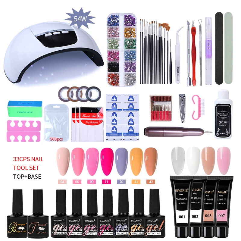 Acrylic Gel Poly Nail Gel Kit Nail Extension Glitter Gel Nail Gel UV Building Jelly Gel Polish Enhancement Manicure Set
Acrylic Gel Poly Nail Gel Kit Nail Extension Glitter Gel Nail Gel UV Building Jelly Gel Polish Enhancement Manicure Set