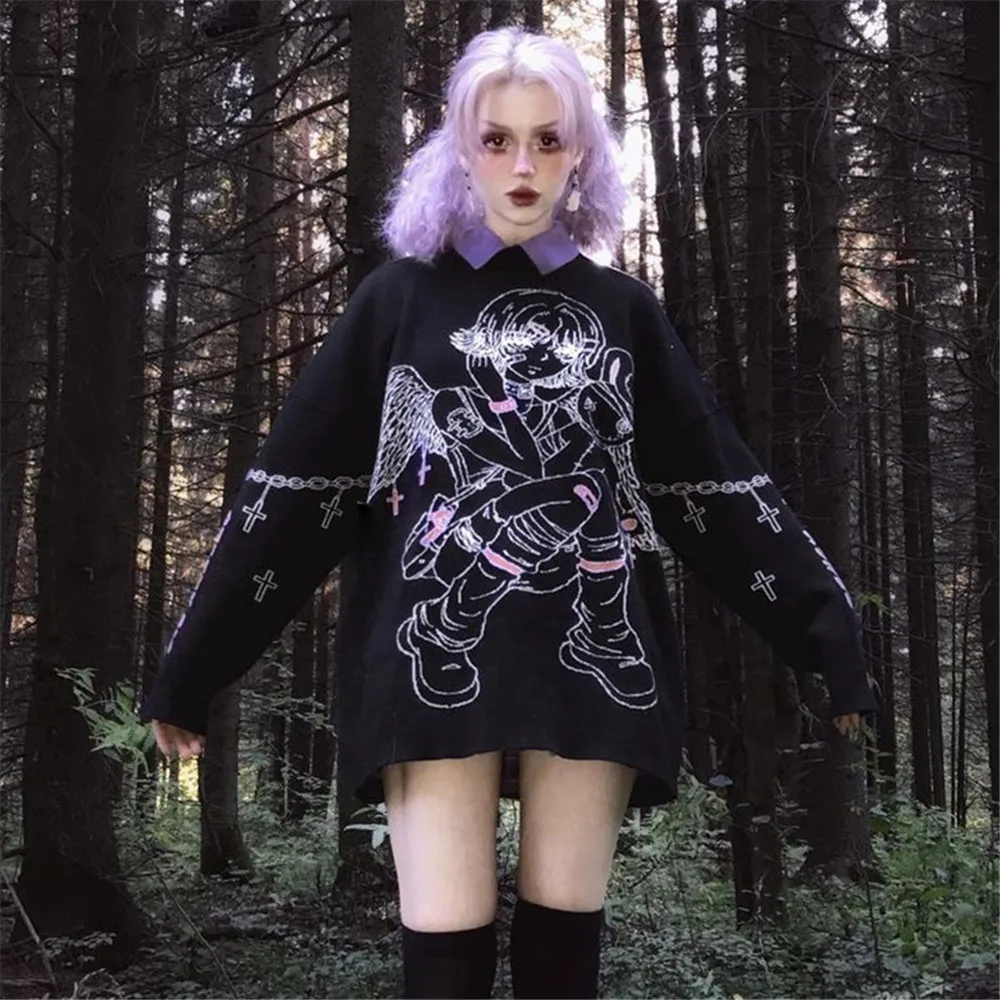 2021 Autumn Winter New Fashion Temperament Gothic Womens Hoodie Solid Color Printing Lapel Long Sleeve Pullover Tops
2021 Autumn Winter New Fashion Temperament Gothic Womens Hoodie Solid Color Printing Lapel Long Sleeve Pullover Tops