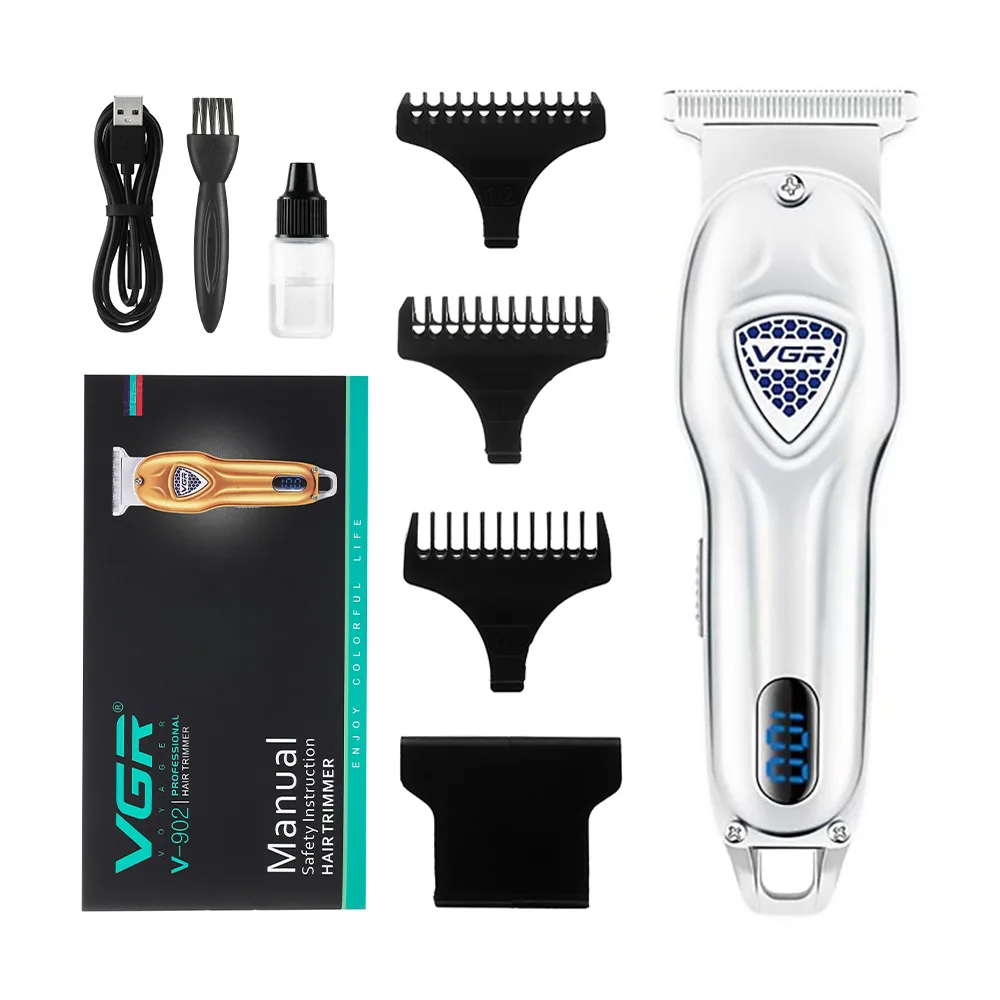 VGR Professional Barber Machine Charging Wireless Trimmer USB Metal Hair Clipper Electric Trimmer Hair Carving Tool
VGR Professional Barber Machine Charging Wireless Trimmer USB Metal Hair Clipper Electric Trimmer Hair Carving Tool