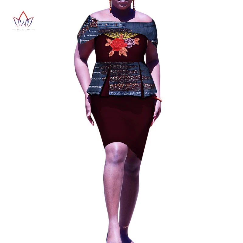 African Two Piece Set for Women 2020 Fashion Bazin Riche Elegant Traditional African Clothing Knee Length Skirt Sets WY270
African Two Piece Set for Women 2020 Fashion Bazin Riche Elegant Traditional African Clothing Knee Length Skirt Sets WY270