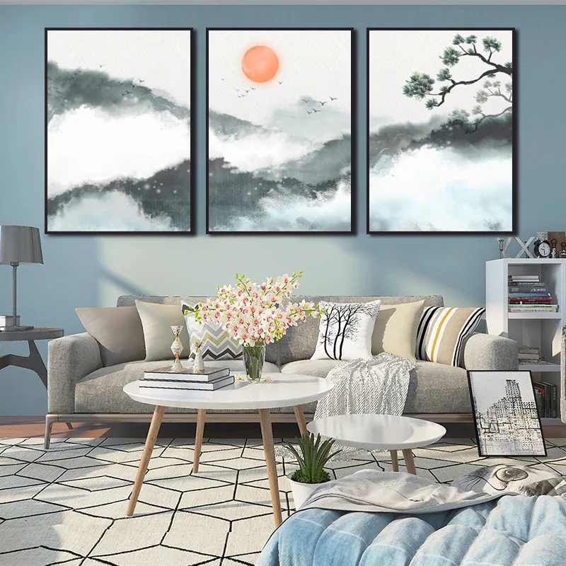 Chinese Style Mural Landscape Cloud Sun Frameless Poster Home Bedroom Fresco Living Room Decoration Canvas Painting Print
Chinese Style Mural Landscape Cloud Sun Frameless Poster Home Bedroom Fresco Living Room Decoration Canvas Painting Print
