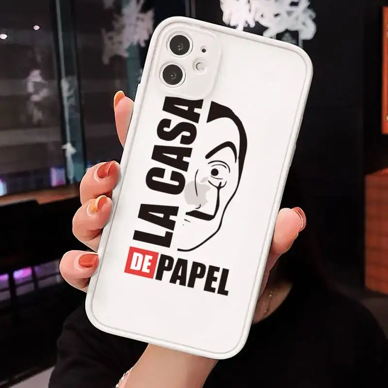 Spain TV Money Heist House Phone Case For iPhone 12 11 Mini Pro XR XS Max 7 8 Plus X Matte transparent White Back Cover
Spain TV Money Heist House Phone Case For iPhone 12 11 Mini Pro XR XS Max 7 8 Plus X Matte transparent White Back Cover