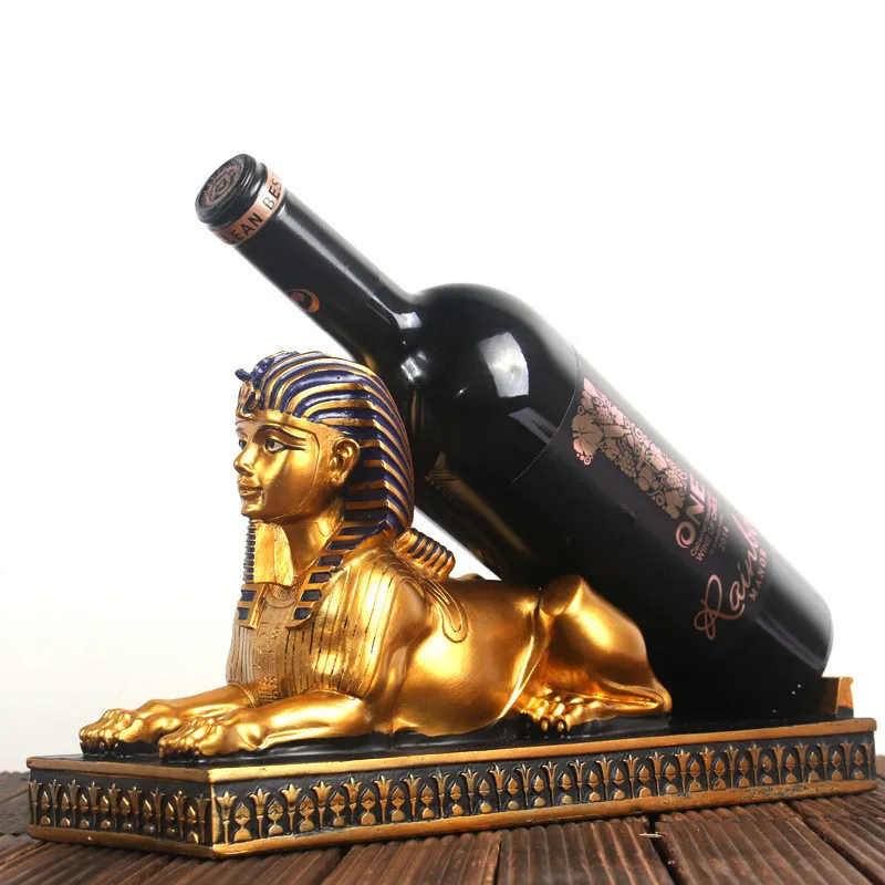 RETRO EGYPTIAN SPHINX WINE RACK STATUE WINE BOTTLE STORAGE ORGANIZER RESIN CRAFTWORK WINE HOLDER HOME DECOR L3071
RETRO EGYPTIAN SPHINX WINE RACK STATUE WINE BOTTLE STORAGE ORGANIZER RESIN CRAFTWORK WINE HOLDER HOME DECOR L3071