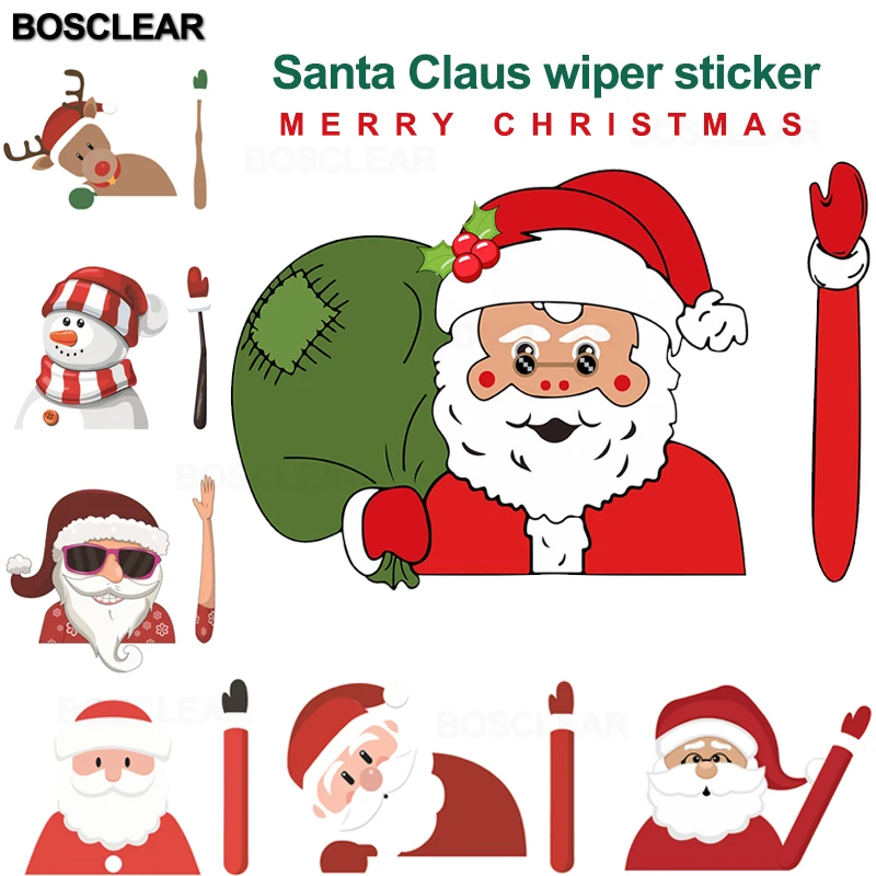 1Pcs car Stickers Merry Christmas Decoration Santa Claus 3D PVC Waving Car Stickers Styling Window Wiper Rear Windshield Decals
1Pcs car Stickers Merry Christmas Decoration Santa Claus 3D PVC Waving Car Stickers Styling Window Wiper Rear Windshield Decals
