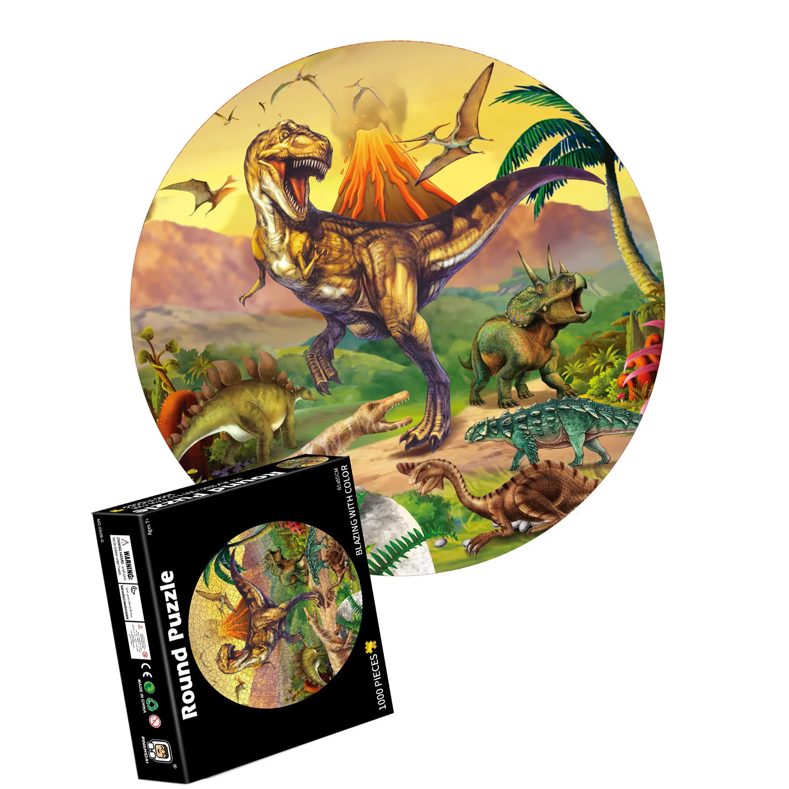 Jigsaw Puzzles 1000 Piece Brain Teaser Dinosaur Paper Round Puzzle Kids Toy Baby Paper Jigsaws Puzzles Cartoon Dinosaur Toy
Jigsaw Puzzles 1000 Piece Brain Teaser Dinosaur Paper Round Puzzle Kids Toy Baby Paper Jigsaws Puzzles Cartoon Dinosaur Toy